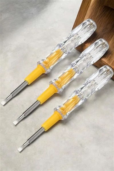 Test Cihazı Kontrol Kalemi Çift Başlıklı Şeffaf Elektrik Testi