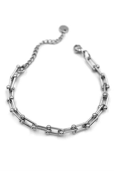 Tf Zincir Bileklik - Gümüş