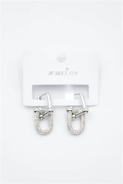 Tf Zincir Küpe - Gümüş