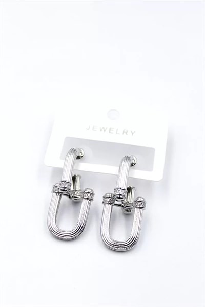 Tf Zincir Küpe - Gümüş