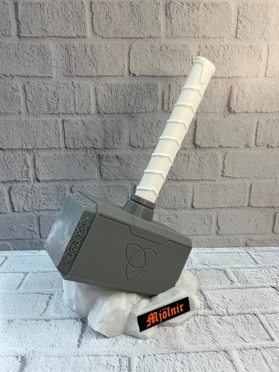 Thor Çekici Dekoratif Figür Mitolojik ve Fantastik Ev Aksesuarı 20x34 cm