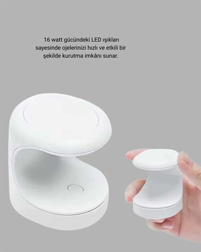 Tırnak Matkabı ve LED Oje Kurutucu 2’li Profesyonel Bakım Seti