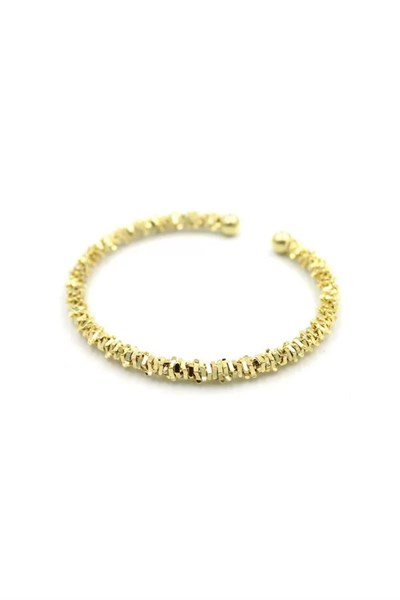 Tırtıklı Bilezik - Altın