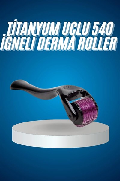 Titanyum Uçlu Derma Roller 540 İğneli 1 mm Gözenek Azaltıcı Akne İzlerine Uygun