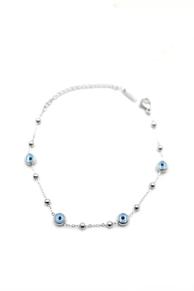 Top Nazar Bileklik - Gümüş