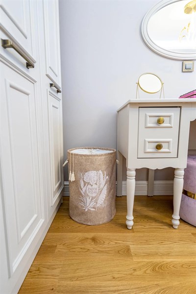 Torbalı ve Kulplu Püskül Detaylı Düzenleyici Çok Amaçlı Organizer Keçe Sepet