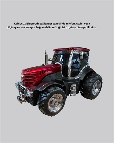 Traktör Tasarımlı Bluetooth Hoparlör 12W TWS Destekli Nostaljik Model