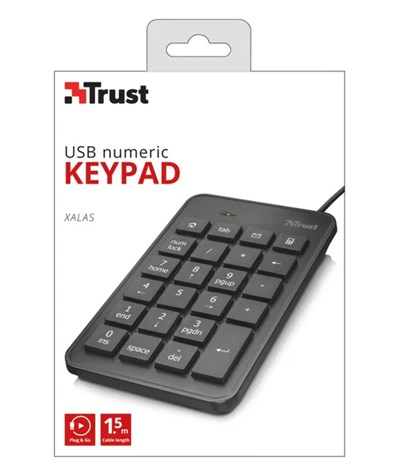 Trust 22221 Xalas USB Num Pad Keyboard
