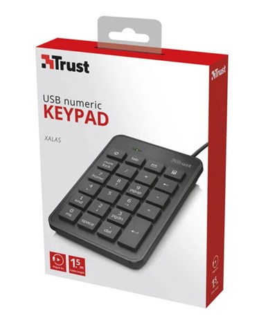 Trust 22221 Xalas USB Num Pad Keyboard