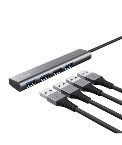 Trust 4 Bağlantı Noktalı USB 3.2 Gen 1 Hub
