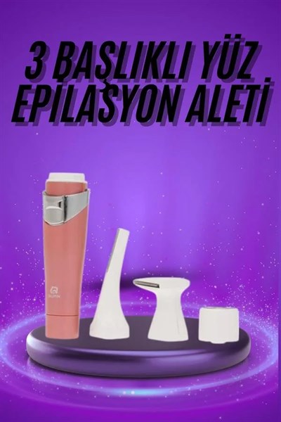 Tüm Cilt Tipleri Için 3 Başlıklı Yüz Çene Kıl Tüy Alma Tüm Cilt Tiplerine Uygun