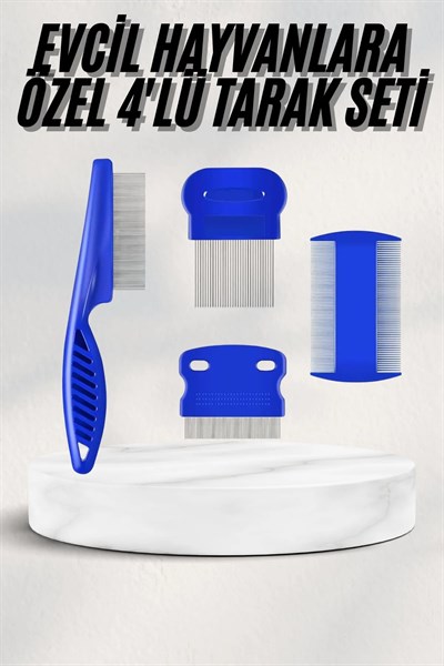 Tüy Fırçası Bit Tarağı Seti Evcil Hayvan Tüy Toplayıcı Bit Pire Önleyici Tarak