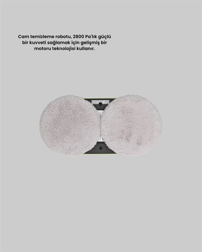 UPS Destekli Düşmeye Karşı Korumalı Cam Temizleme Robotu
