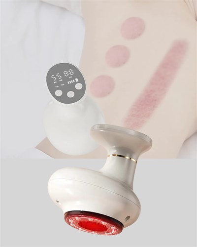 USB Şarjlı 3 Fonksiyonlu Masaj Aleti Kupa Terapisi ve Gua Sha