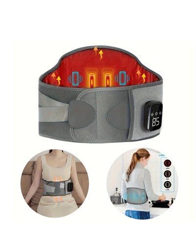 USB Şarjlı Isıtmalı Bel Masaj Kemeri 3 Farklı Masaj Modu