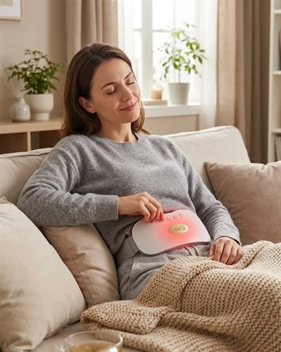 USB Şarjlı Kızılötesi Isıtmalı Titreşimli Kadın Bel ve Karın Masaj Kemeri