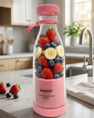USB Şarjlı Mini Blender Taşınabilir Smoothie Yapıcı Hafif ve Pratik Tasarım