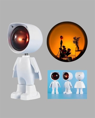 USB Şarjlı Taşınabilir Gün Batımı Projektör Lambası