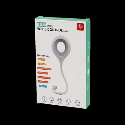 USB Sesli Kontrol 16 LED Mini Masa Lambası