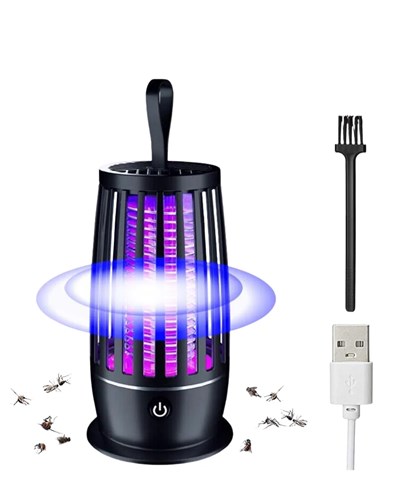 UV Mor Işık Elektrikli Böcek Öldürücü Lamba Gece Aydınlatmalı Sessiz ve Güvenli Kullanım