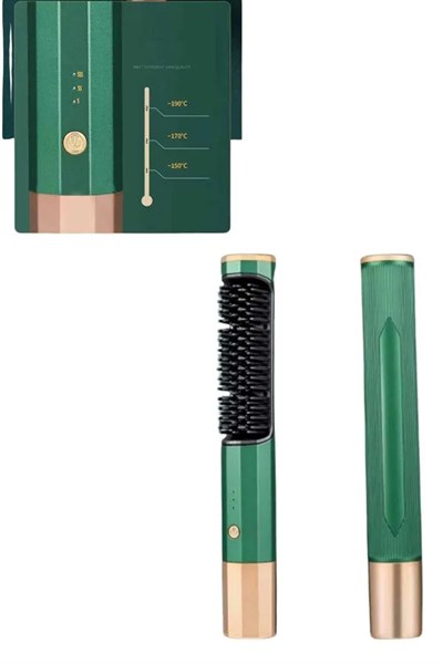 Üflemeli Saç Düzleştirici Fön Tarak Yüksek Isı Ayarlı İyon Özellikli