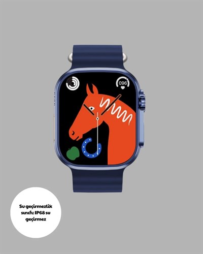 Ultra Akıllı Saat 2.05 İnç Büyük Ekran Bluetooth Aramalı IP67