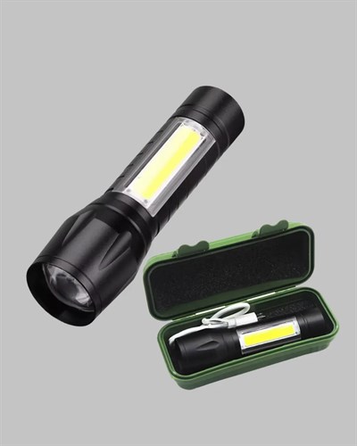 Ultra Dayanıklı 4 Mod Şarjlı Işıldak | Suya ve Darbeye Dayanıklı | 100.000 Saat LED Ömrü