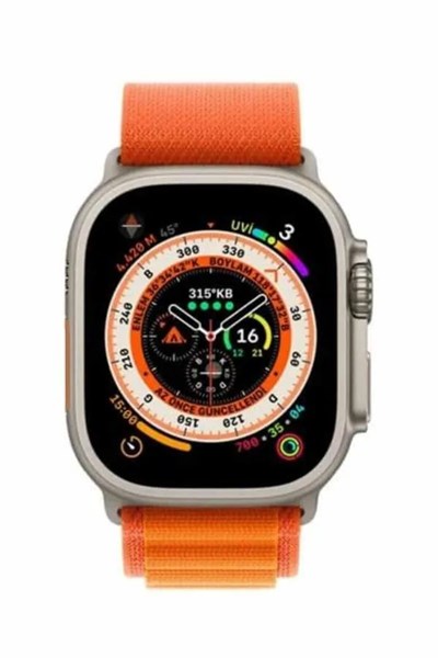 Ultra Max Kordon Kilitli Akıllı Saat Amoled Ekran Titreşimli Çağrı Cevaplayabilen