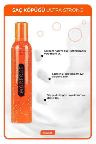 Ultra Strong Saç Köpük 350 ML - Ultra Güçlü Tutuş - mrfs