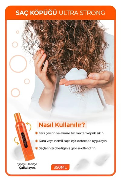 Ultra Strong Saç Köpük 350 ML - Ultra Güçlü Tutuş - mrfs