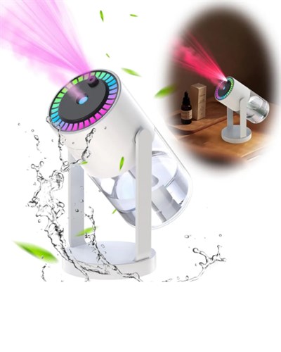 Ultrasonik Hava Nemlendirici Renkli Işık ve Manuel Püskürtme Ayarı