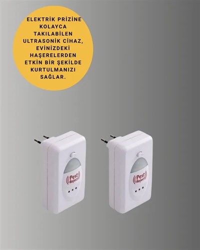 Ultrasonik Ses Dalgalarıyla Kimyasalsız Fare ve Böcek Kovucu Cihaz