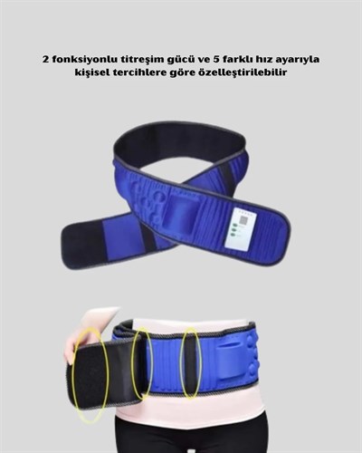 Unisex Titreşimli Masaj Aleti – Ayarlanabilir Hız ve Fonksiyonlu Kemer Tasarımı