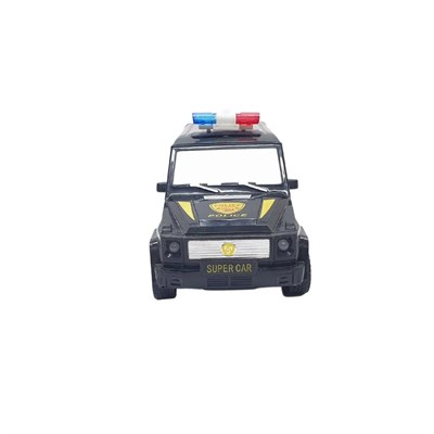 Uzaktan Kumandalı Mercedes Polis Jeep 1:20 Ölçek 18 Cm Siyah