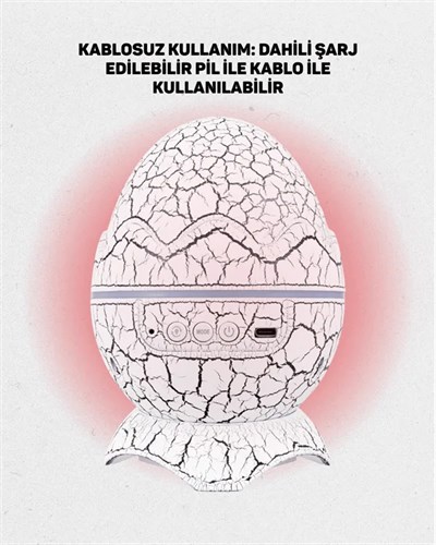 Uzaktan Kumandalı, USB Girişli, Döner Projektör Lamba