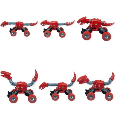 Uzayan Dinazor Arabalar 18 cm - Kırmızı