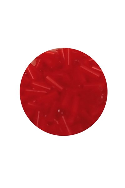 Uzun Boru Kesme Boncuk Çap 2mm Uzunluk 10 mm - 60 Gram - Kırmızı - BNC284