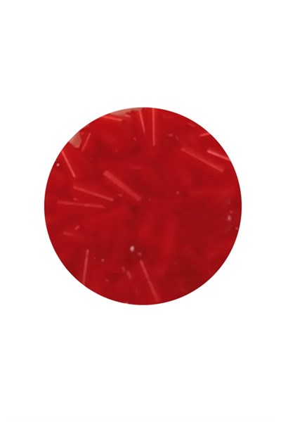Uzun Boru Kesme Boncuk Çap 2mm Uzunluk 10 mm - 20 Gram - Kırmızı - BNC245