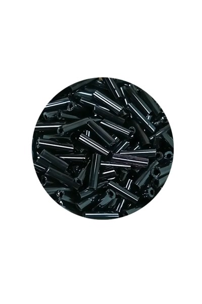 Uzun Boru Kesme Boncuk Çap 2mm Uzunluk 10 mm - 20 Gram - Koyu Yeşil - BNC227