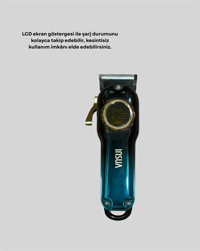 Uzun Çalışma Süreli LCD Göstergeli Saç Kesme Makinesi