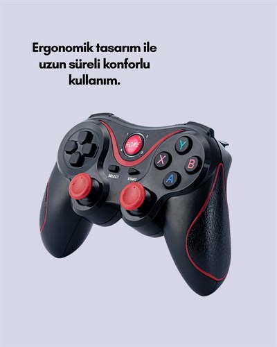 Uzun Pil Ömürlü Kablosuz Oyun Kumandası PC Telefon Tablet İçin