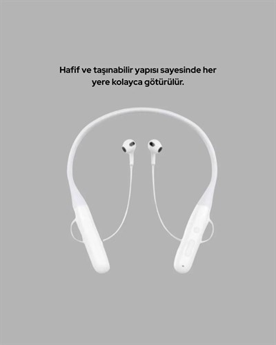 Uzun Süre Dayanıklı Manyetik Başlıklı Bluetooth Kulaklık