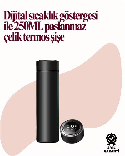 Uzun Süre Isı Koruma Sağlayan Dijital Göstergeli Termos