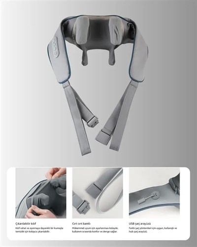 VNB-01 U Tipi Ergonomik Boyun Masaj Cihazı