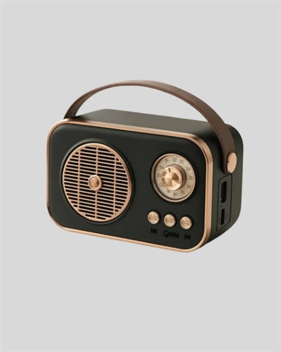 Vintage Bluetooth Radyo – TF Kart ve FM Destekli Taşınabilir Nostaljik Model