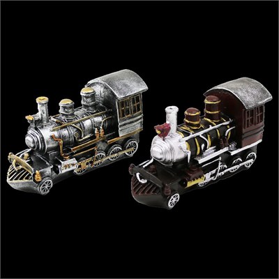 Vintage Tren Biblo Kumbara Reçine 20x12x8 cm