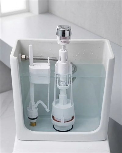 Vitrifiye Rezervuar İç Takımı Basmalı Mekanizma Alt Girişli Sessiz Dolum Sistemi