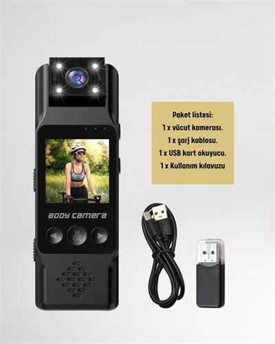 WiFi ile Uzaktan Erişimli Mini Kamera – 1200mAh Batarya, 1080P Video Çekimi