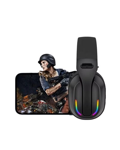 Wireless Oyuncu Kulaklığı RGB Işıklı Uzun Bataryalı Mikrofonlu Headset