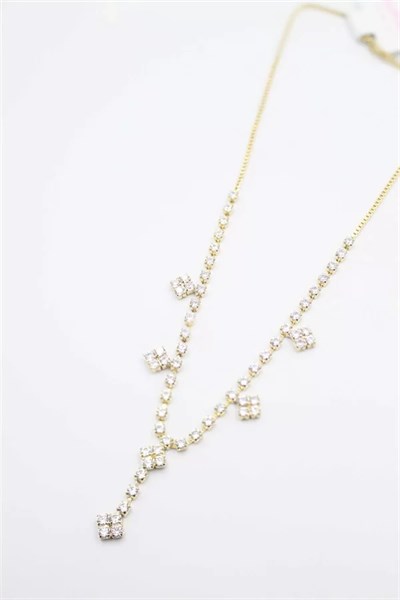 Xuping Taşlı Kolye - Altın